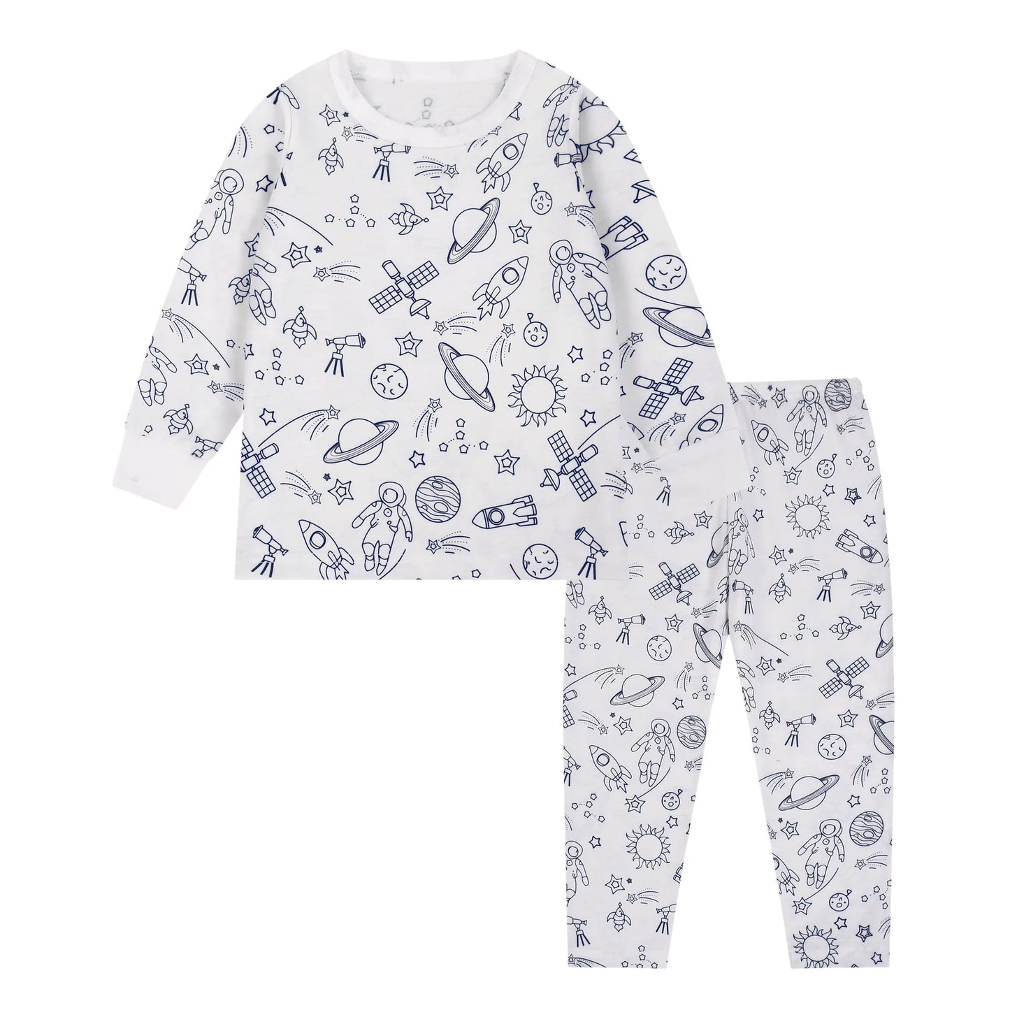 PYJAMA A COLORIER POUR ENFANT | ENSEMBLE DEUX PIÈCES | PYJACOLOR - 2